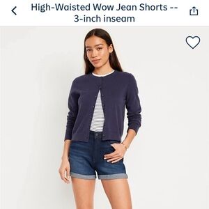 Old Navy High Rise WoW denim shorts size 12